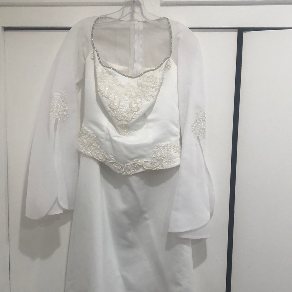 two piece wedding dress